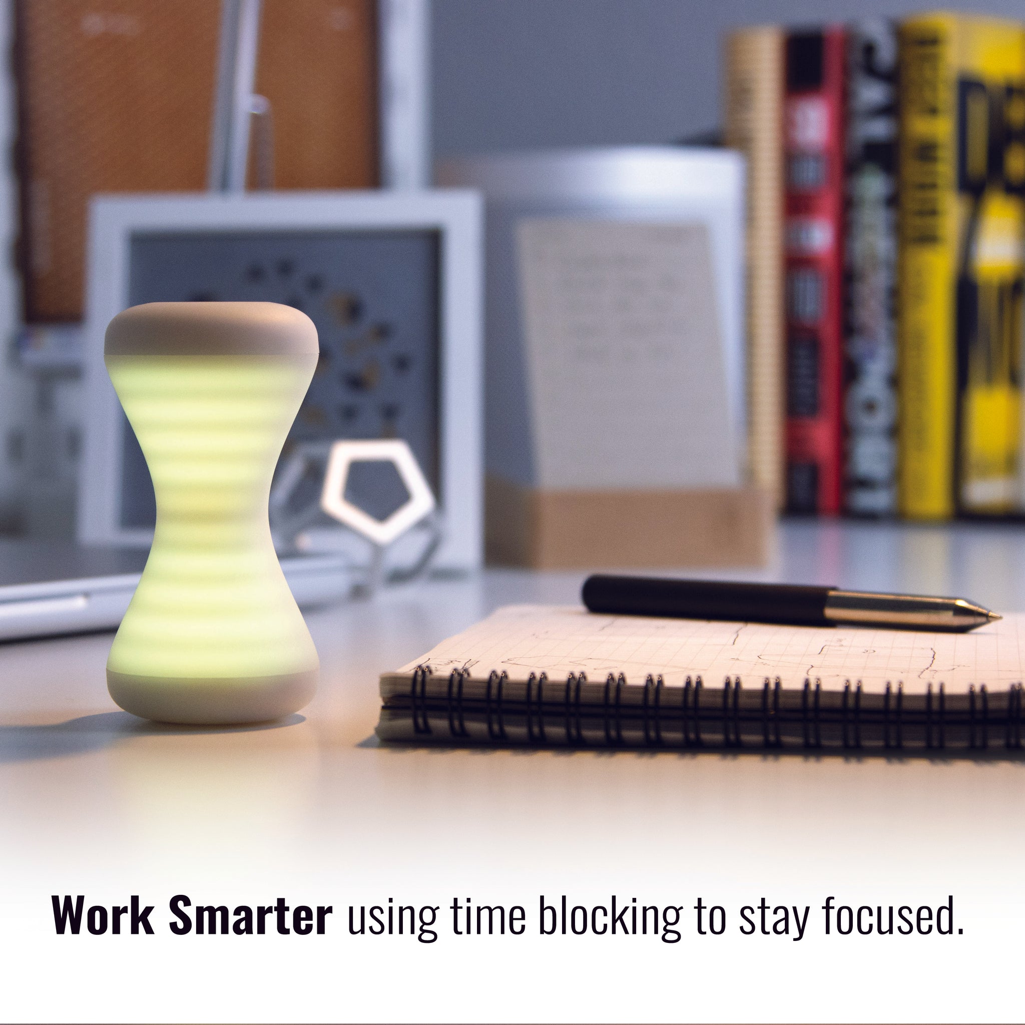 Focus Timer | Focus Timer® Adjustable Hourglass | Minimalist Pomodoro Timer